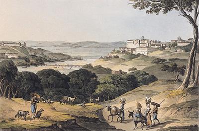 Vista de Coimbra na poca da Guerra Peninsular