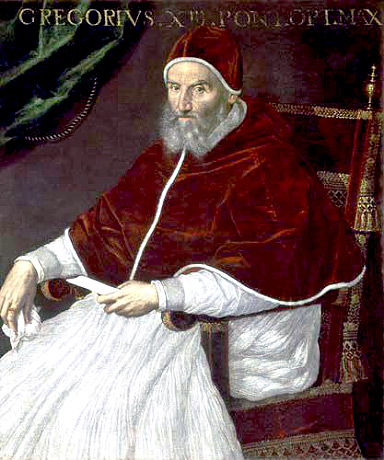 O papa Gregrio XIII