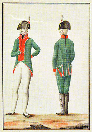 Uniformes das Milicias em 1803